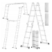 4x4 scharnierende aluminium ladder met platform